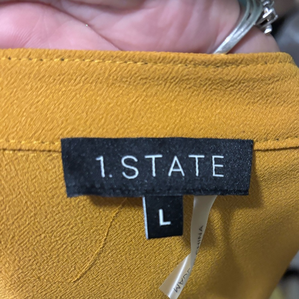 1. State Mustard Ruffle Camisole - Picture 2 of 3